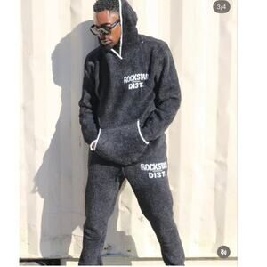 Rockstar District Black sweat set